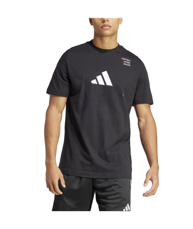 Camiseta de Fútbol adidas Fb Cat G Hombre Negro