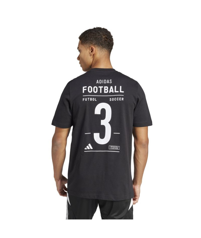 Camiseta de Fútbol adidas Fb Cat G Hombre Negro