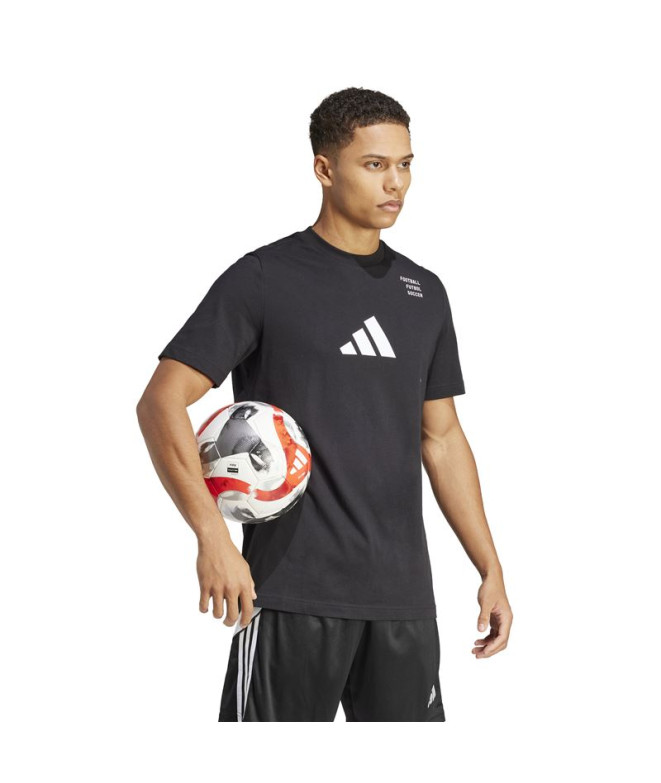 Camiseta de Fútbol adidas Fb Cat G Hombre Negro