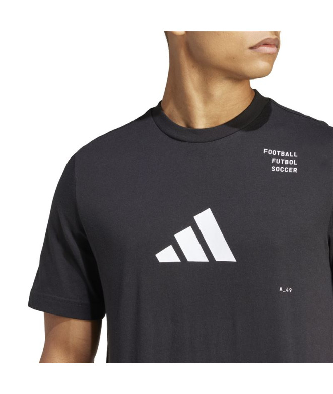 Camiseta de Fútbol adidas Fb Cat G Hombre Negro