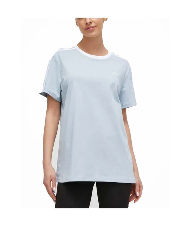 T-shirt adidas 3Bandas Femme Bleu