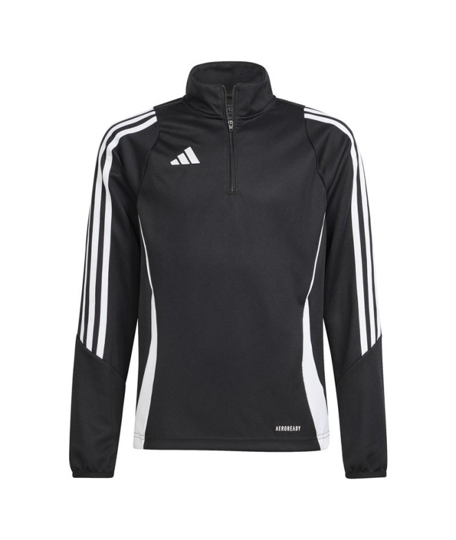 Camiseta de Futebol adidas Tiro24 Infantil Preto