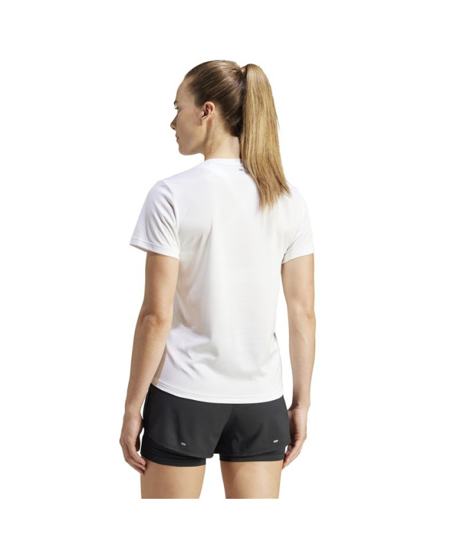 Camiseta de Running adidas Run It Mulher Branco