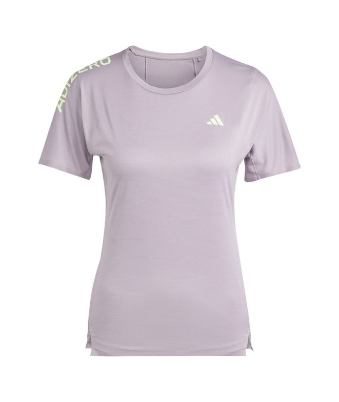 Camiseta de Running adidas Adizero Mujer Lila