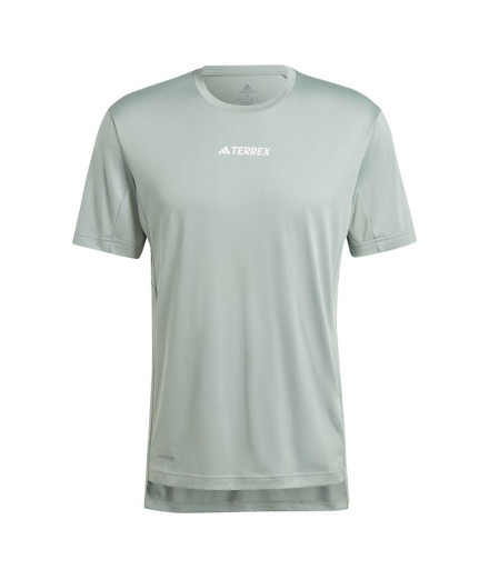 Camiseta de Senderismo adidas Multi Terrex Hombre Verde