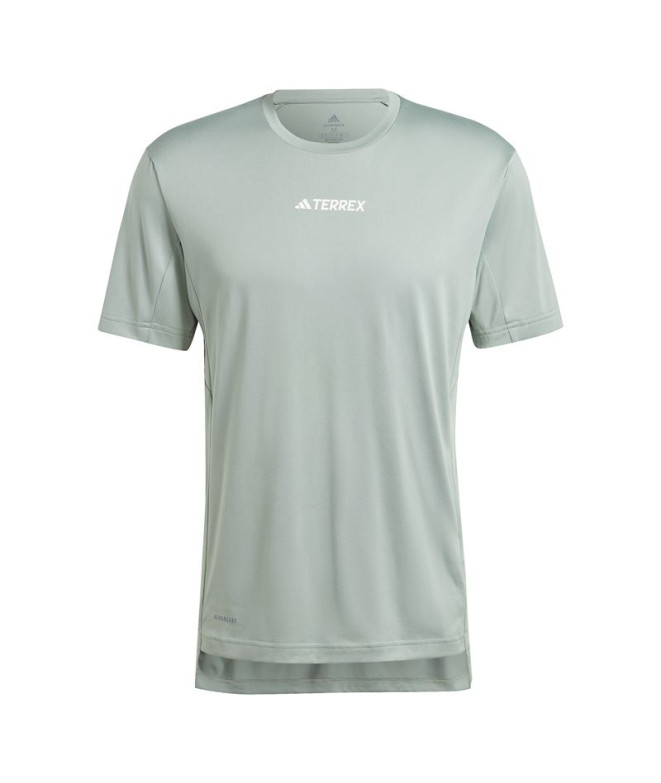 Camiseta caminhadas adidas Multi Terrex Homem Verde