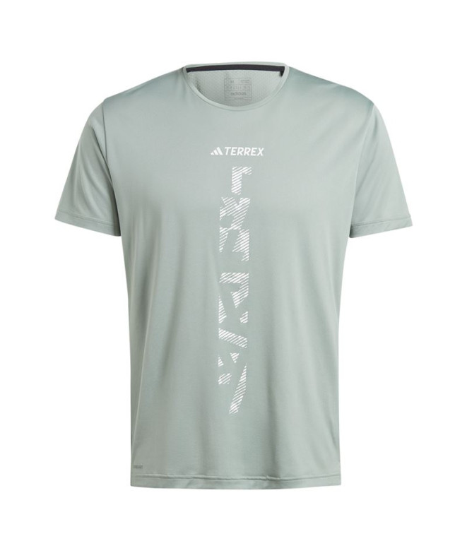 Camiseta de Trail adidas Terrex Agravic Hombre Verde
