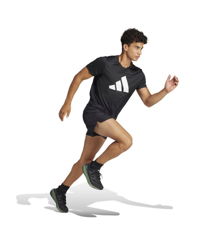 Calça Running adidas Homem por Run It Short Preto