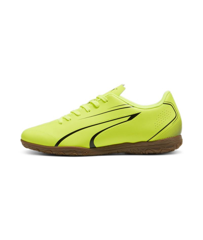 Chaussures de football sala Puma Vitoria IT Noir/Citron vert Homme