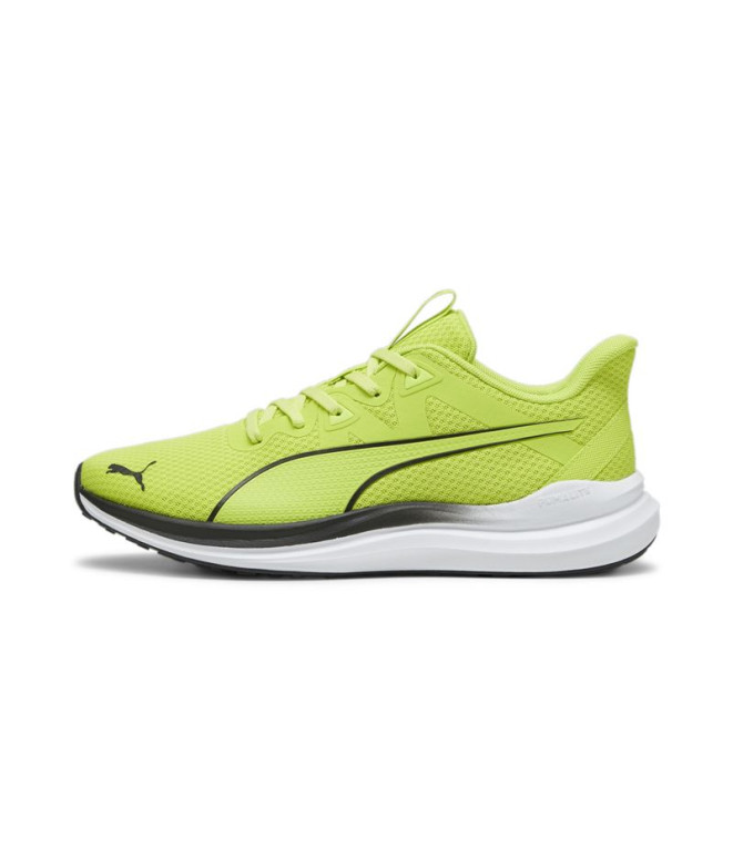 Chaussures running de Puma Reflect lite Lime/Black Homme