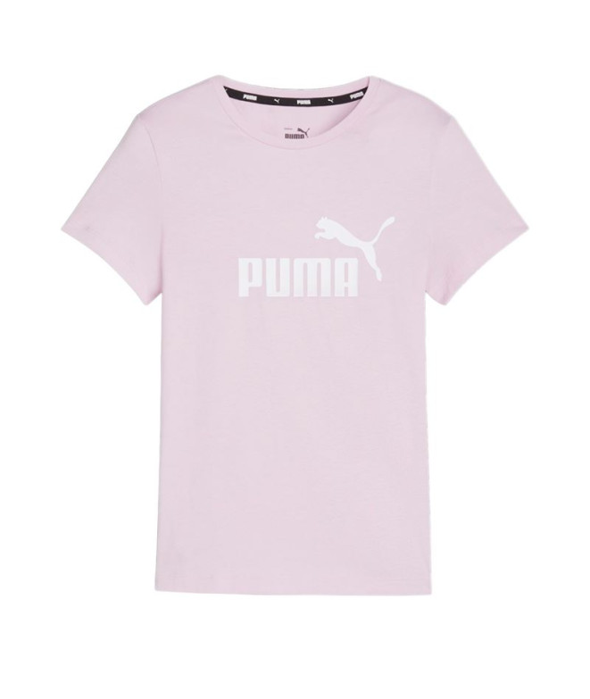 Camiseta Infantil Puma Essentials Lilás