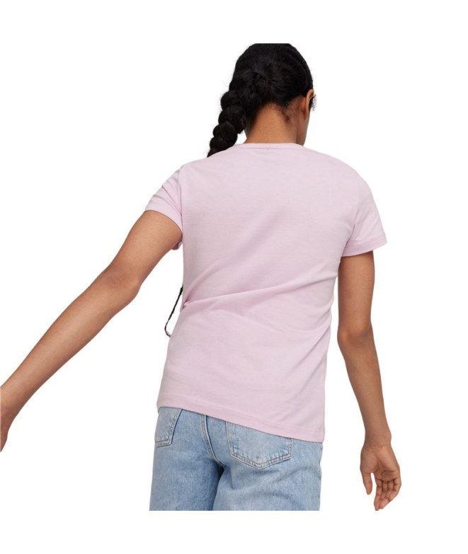 Camiseta Infantil Puma Essentials Lilás