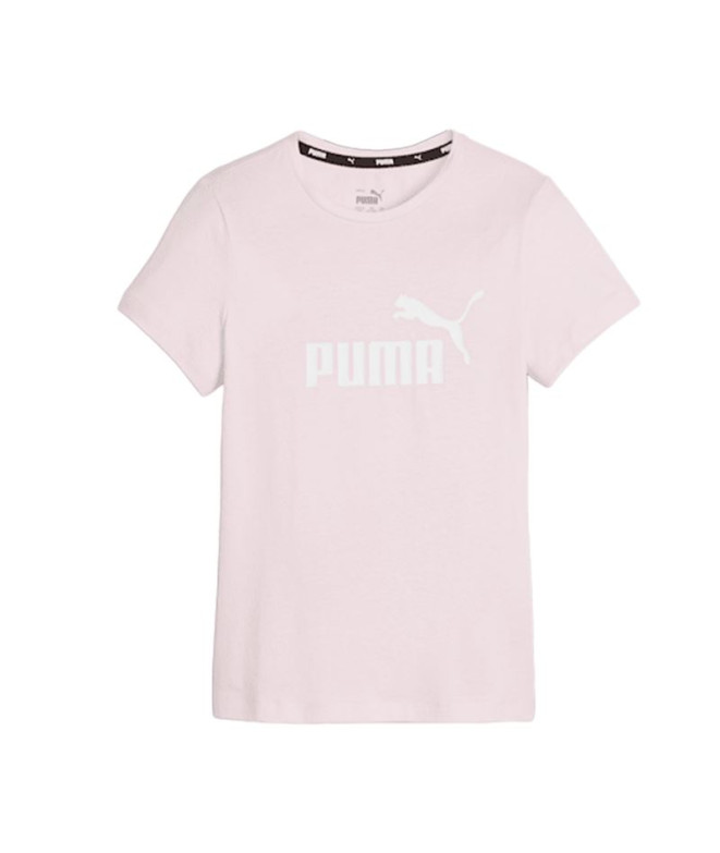 Camiseta Puma Essentials Infantil Rosa