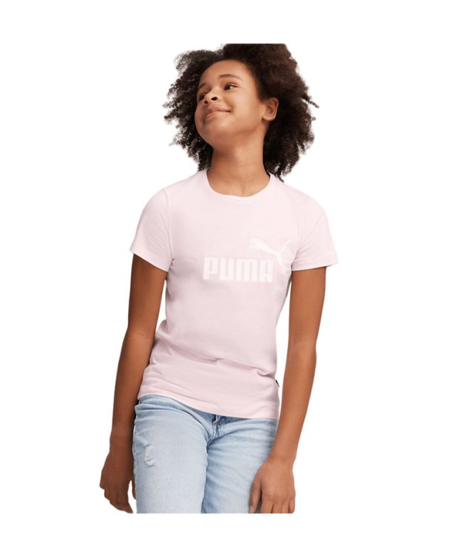 Camiseta Infantil Puma Essentials Rosa