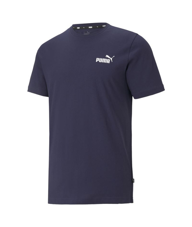 Camiseta Homem Puma Ess Logótipo Pequeno Marinho