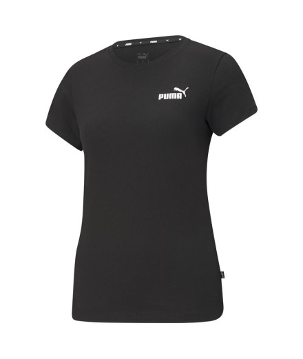 Camiseta Puma Essenstials Small Logo Mujer Negro