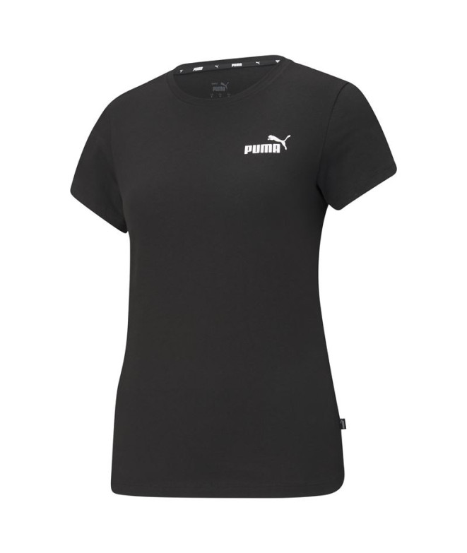 T-shirt Femme Puma Essenstials Small Logo Black