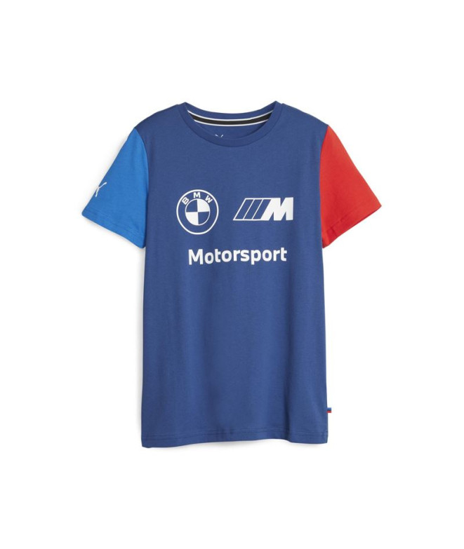 Camiseta Puma Bmw Motorsport Infantil Azul