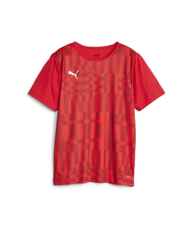 Camiseta Futebol Infantil by Puma Individualrise Graphic Red