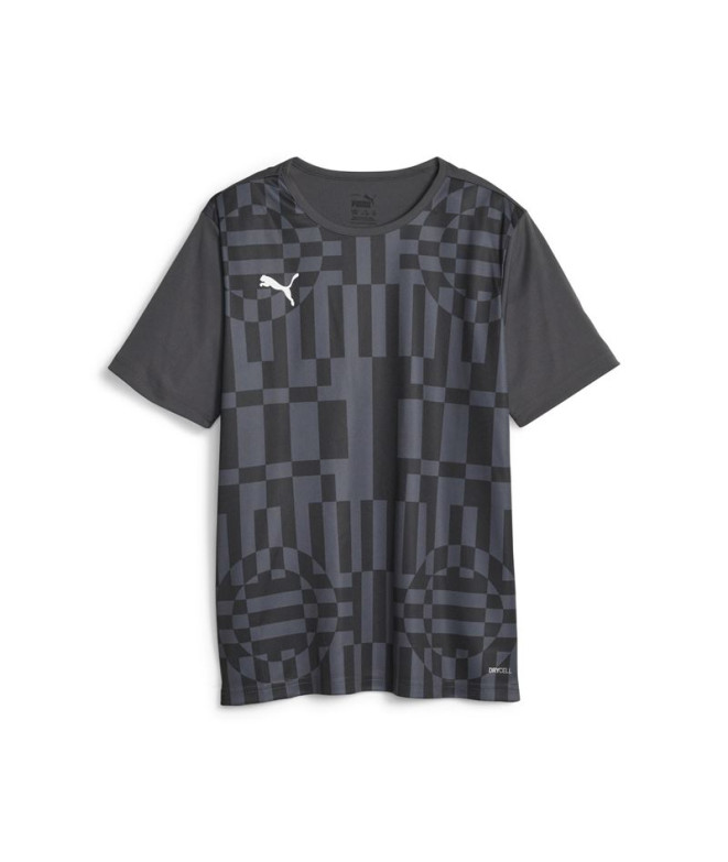 Camiseta de Fútbol Puma Individualrise Graphic Infantil Negro