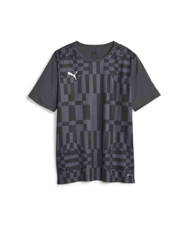 Camiseta Futebol Infantil de Puma Individualrise Graphic Black