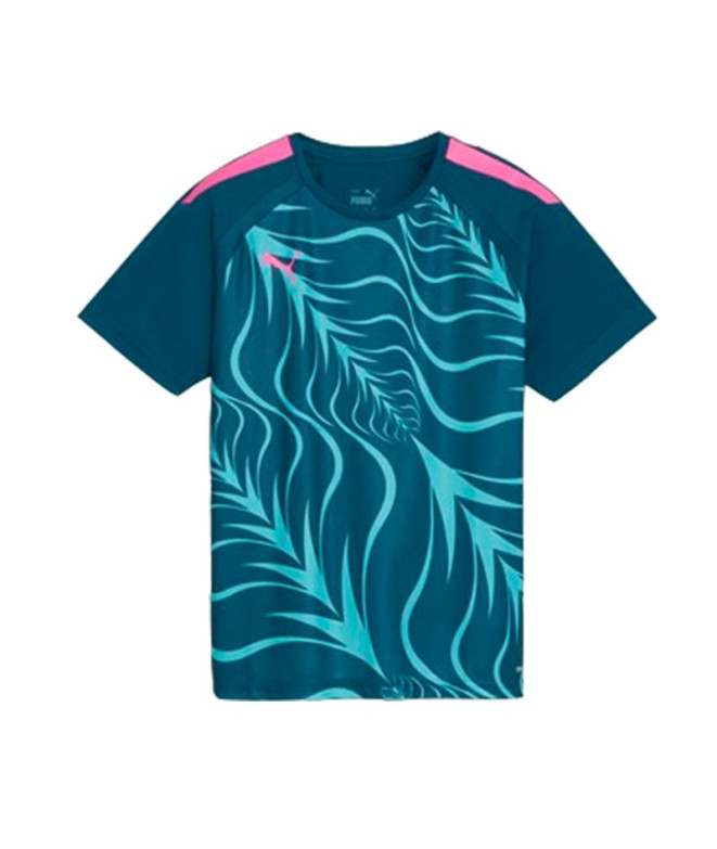 Camiseta Futebol Infantil by Puma individualLIGA Graphic Marine