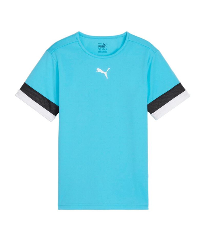 Camiseta Futebol Infantil by Puma individualRISE Azul claro