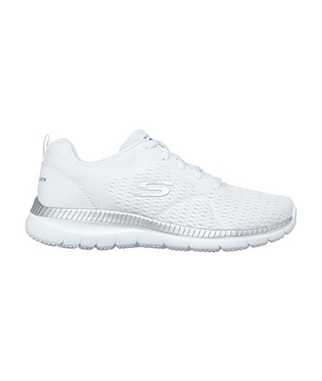 Chaussures Skechers Bountiful - Quick Pa Femme Blanc Argent