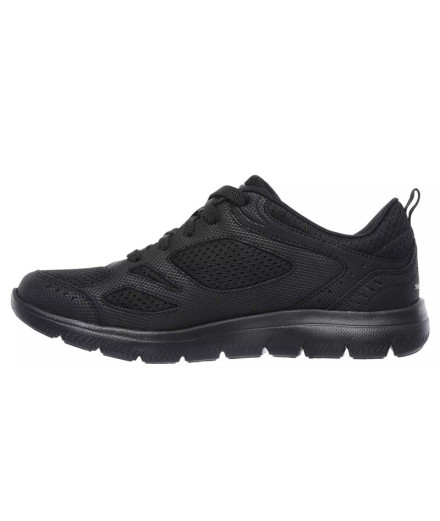 Chaussures Skechers Summits-Suited Femme Cuir noir/ Mesh/... 2