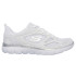 Chaussures Skechers Summits-Suited Femme Blanc / Mesh/ Silver Trim