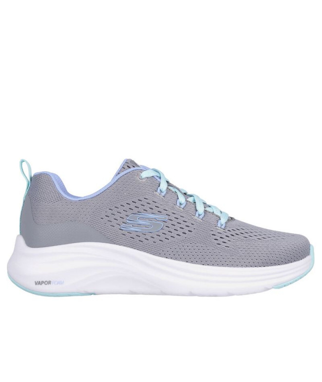 Chaussures Skechers Vapor Foam - Fresh T Femme Maille grise/bordures turquoise