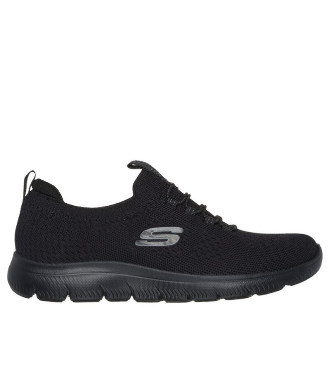 Chaussures Skechers Summits - Haut Player Femme Noir Knit/Trim