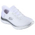 Sapatilhas Skechers Summits-Diamond Drea Mulher White Mesh/Silver Trim