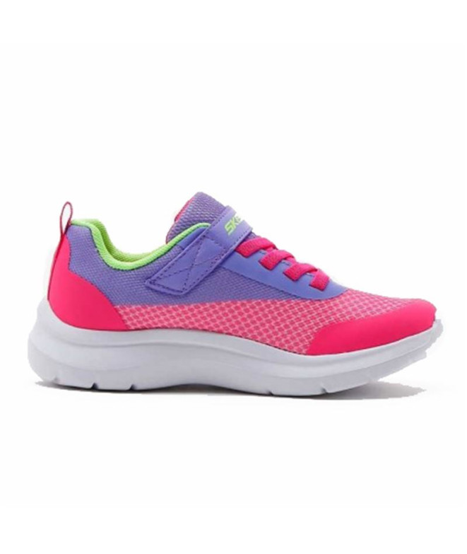 Chaussures Skechers Skech Fast - Trendin Fille Purple Textile/Pink Trim