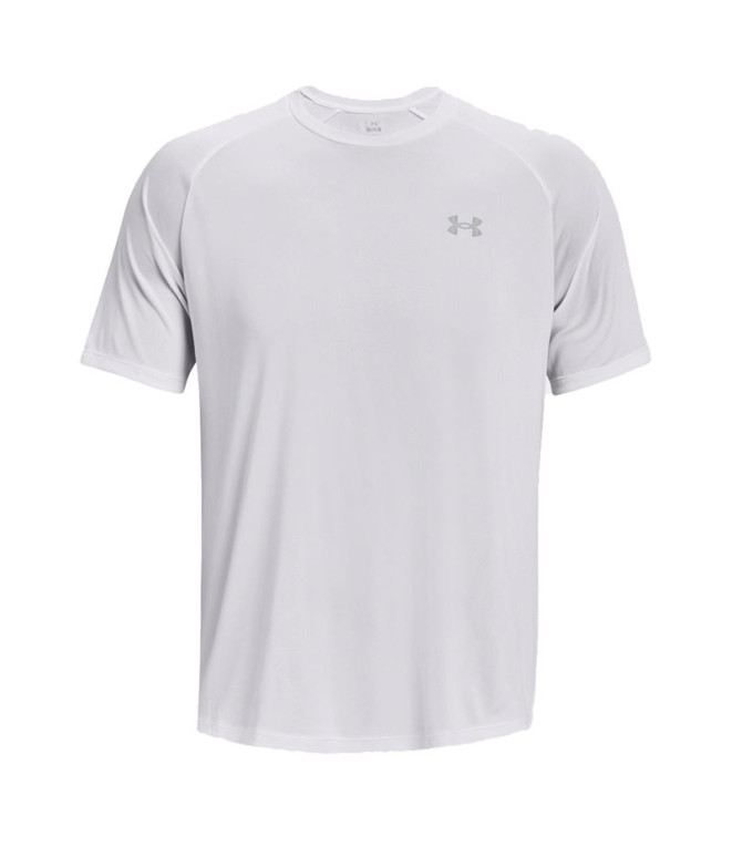 Camiseta de Fitness Under Amour Tech Reflective Blanco Hombre