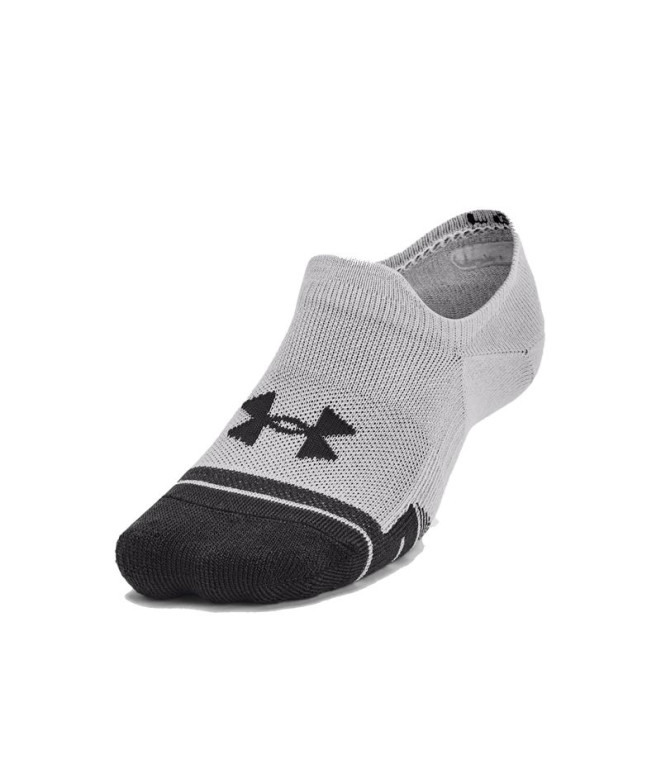 Meias por Fitness Under Armour Performance Tech 3Pk Ult Grey