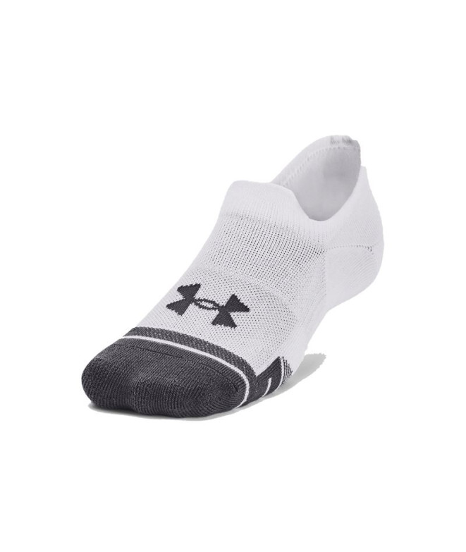 Meias Fitness Under Armour por Performance Tech 3Pk Ult White