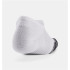 Meias Fitness Under Armour por Performance Tech 3Pk Ult White