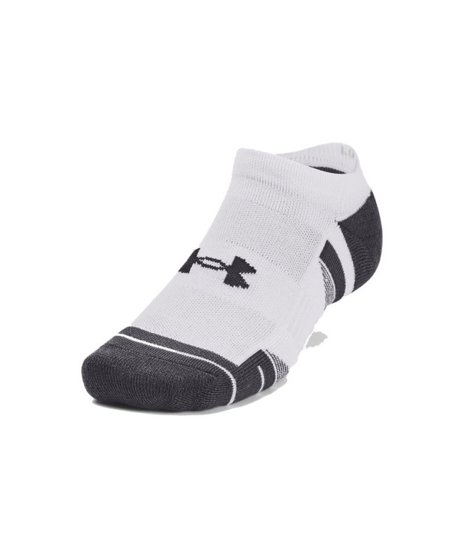 Meias Fitness Under Armour por Performance Tech 3Pk Ns White