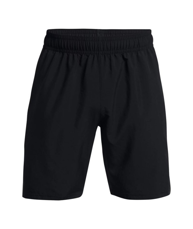 Calça de Fitness Under Armour Marca de palavra tecida Homem Preto