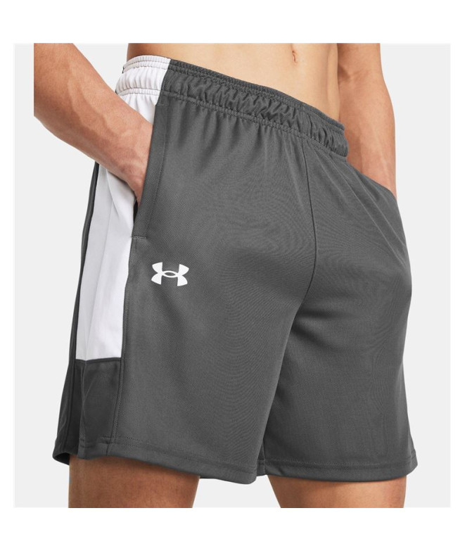 Pantalones De Baloncesto Under Armour Baseline Hombre Gris 5567