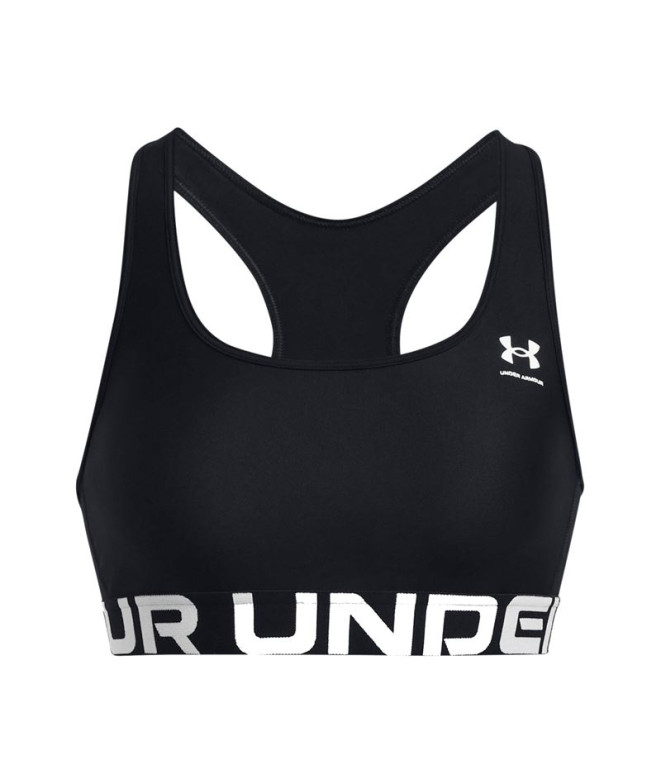 Brassiere de sport Under Armour HG Authentics Mid Branded Femme Noir