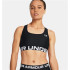Sutiã esportivo Under Armour Mulher HG Authentics Mid Branded Preto