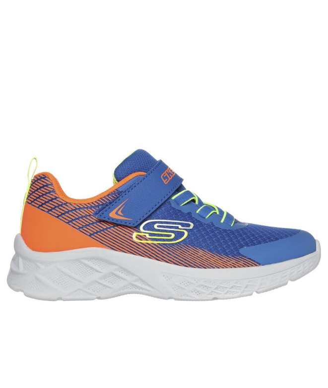 Chaussures Skechers Microspec Ii - Zovri Enfant Royal Textile / / Orange Trim