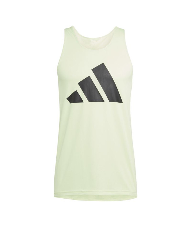 Camiseta por Running adidas Run It Tank Homem Verde