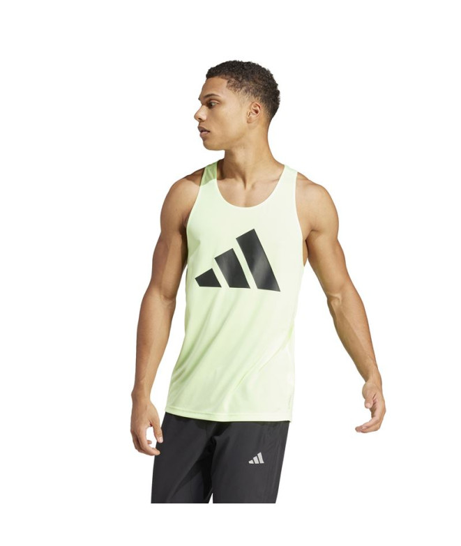 T-shirt by Running adidas Run It Tank Homme Green