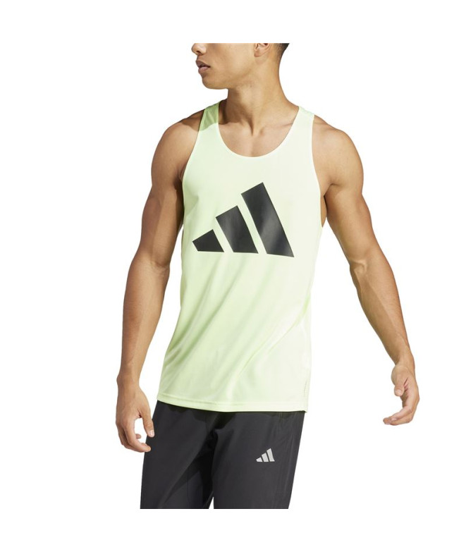 T-shirt by Running adidas Run It Tank Homme Green