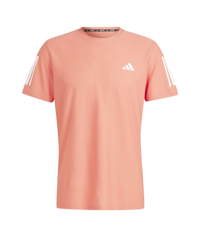 Camiseta de Running adidas Own the run Homem Coral