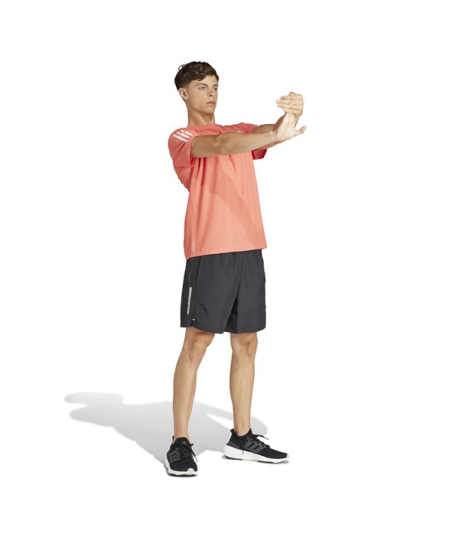 Camiseta de Running adidas Own the run Homem Coral