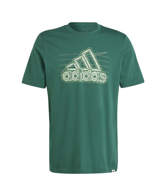 Camiseta adidas Growth Bos Homem Verde